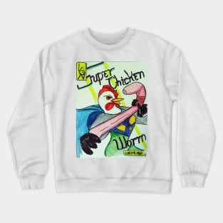 Super Chicken vs Worm Crewneck Sweatshirt